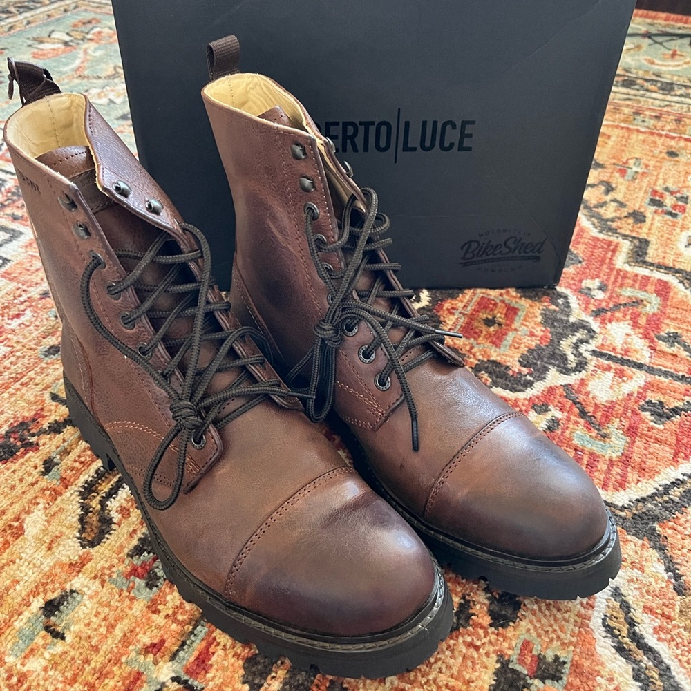 BSMC X UMBERTO LUCE BOOT - COFFEE BROWN size 12